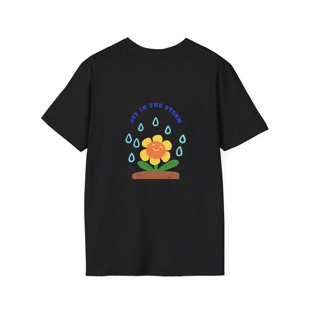 Joy in the Storm Women's Tee, Inspirational T-Shirt, Floral Design, Gift for Her, Uplifting Graphic Tee, Casual Summer Top