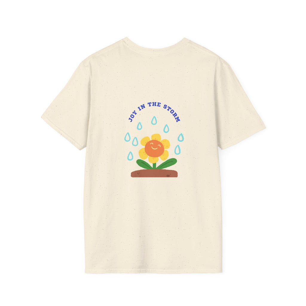 Joy in the Storm Women's Tee, Inspirational T-Shirt, Floral Design, Gift for Her, Uplifting Graphic Tee, Casual Summer Top